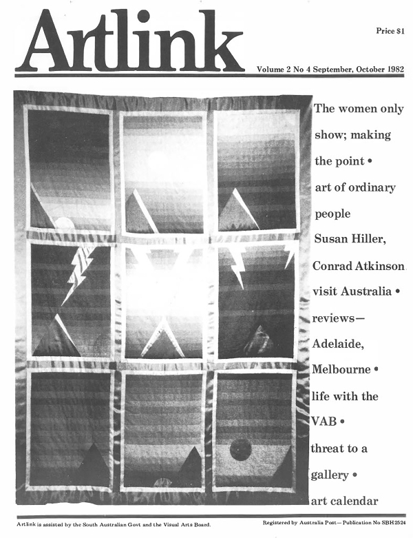 Issue 2:4 | September 1982 | Artlink 2:4